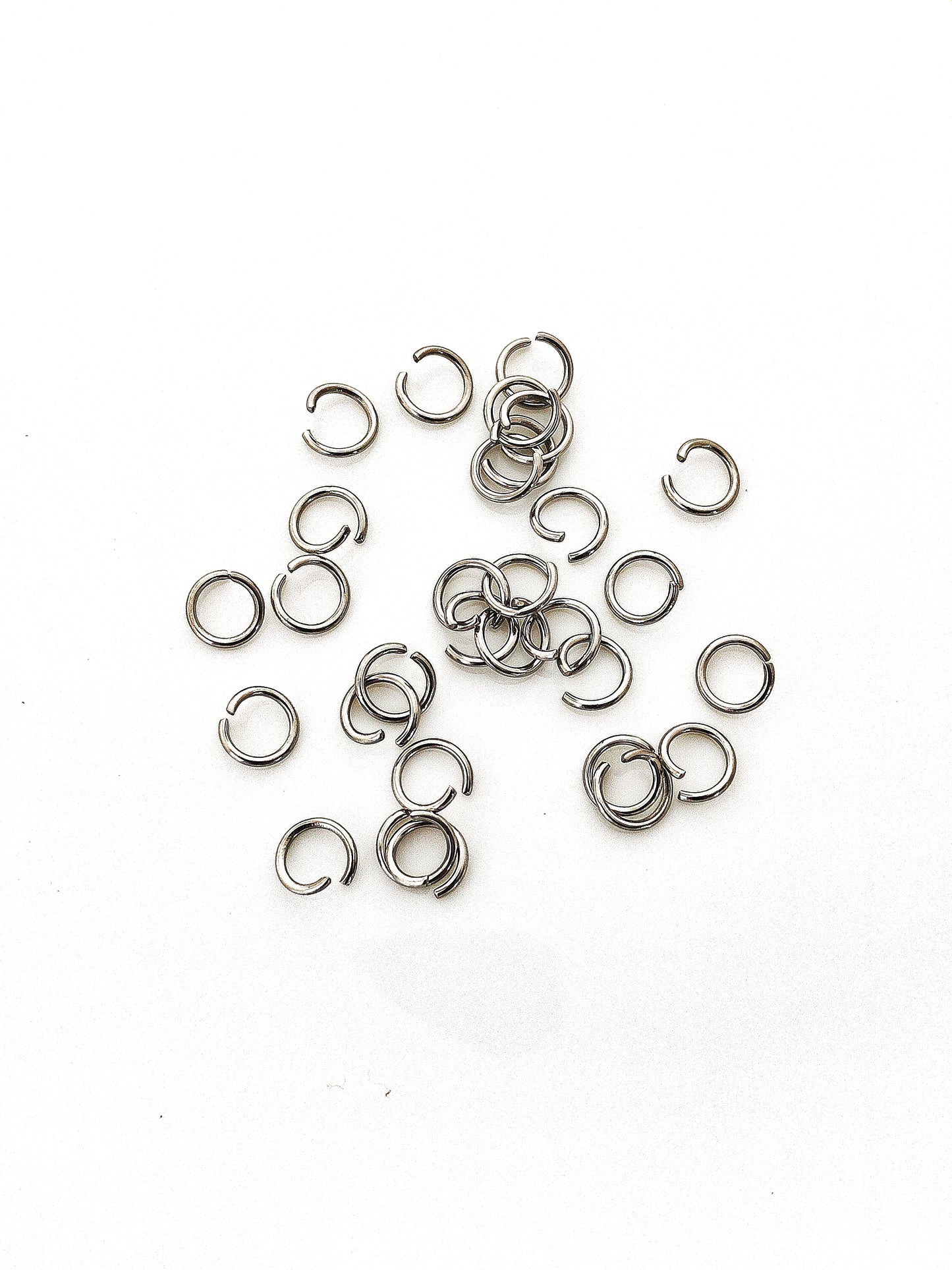 Stainless Steel Jump Rings - 20 Pieces