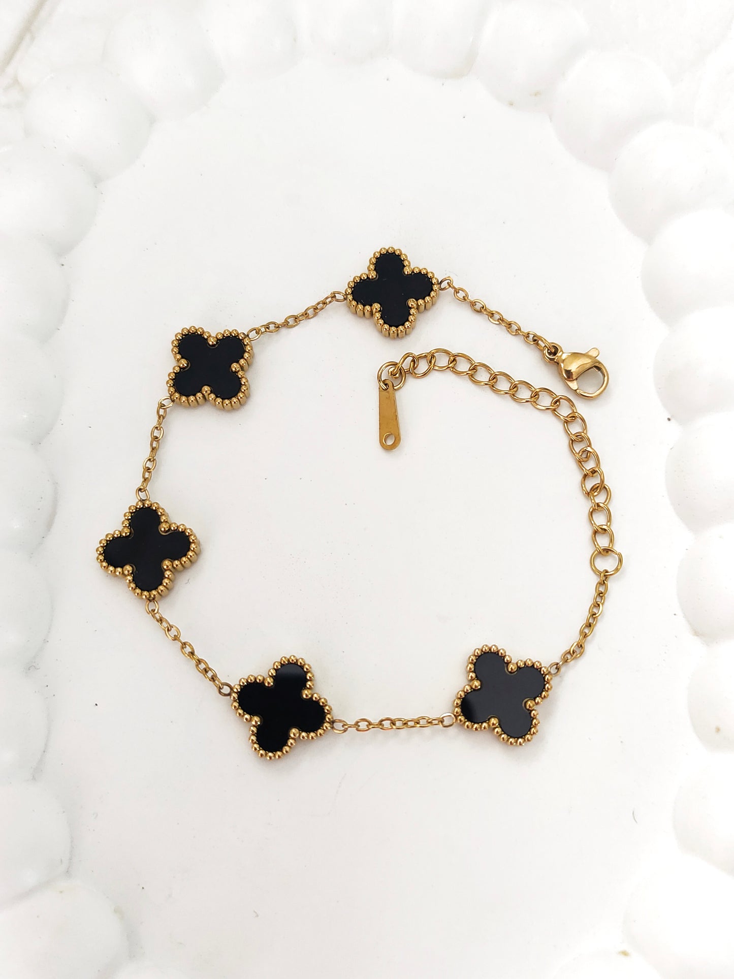 Clover Black Bracelet