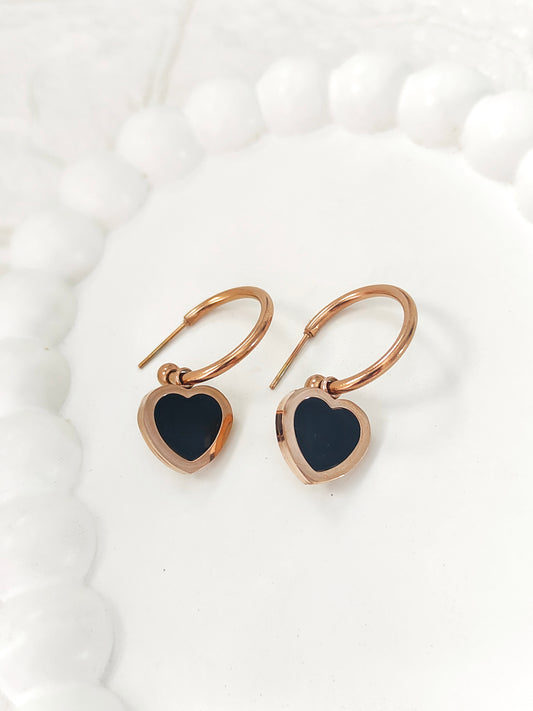 Double Side Heart Earring