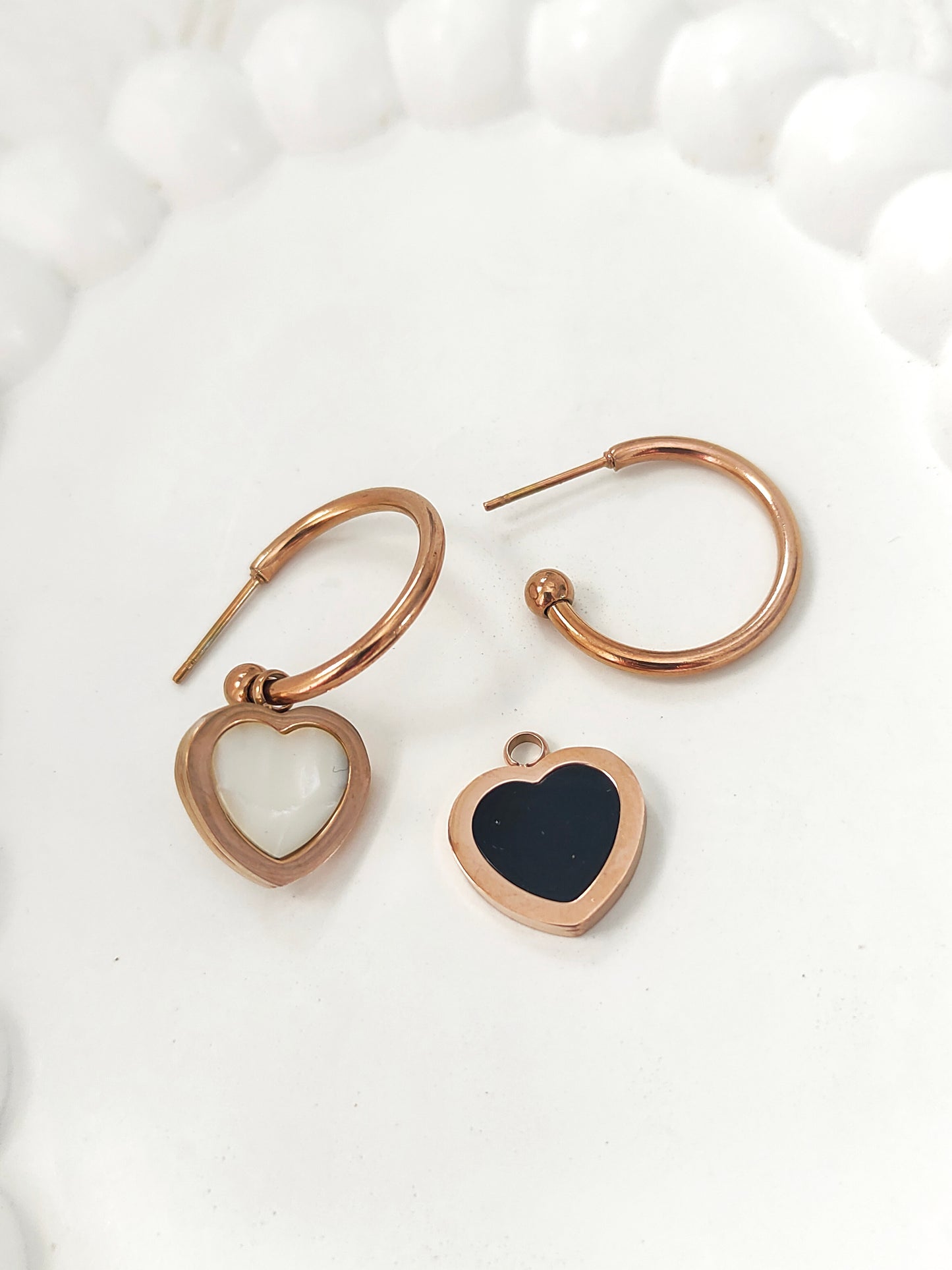 Double Side Heart Earring