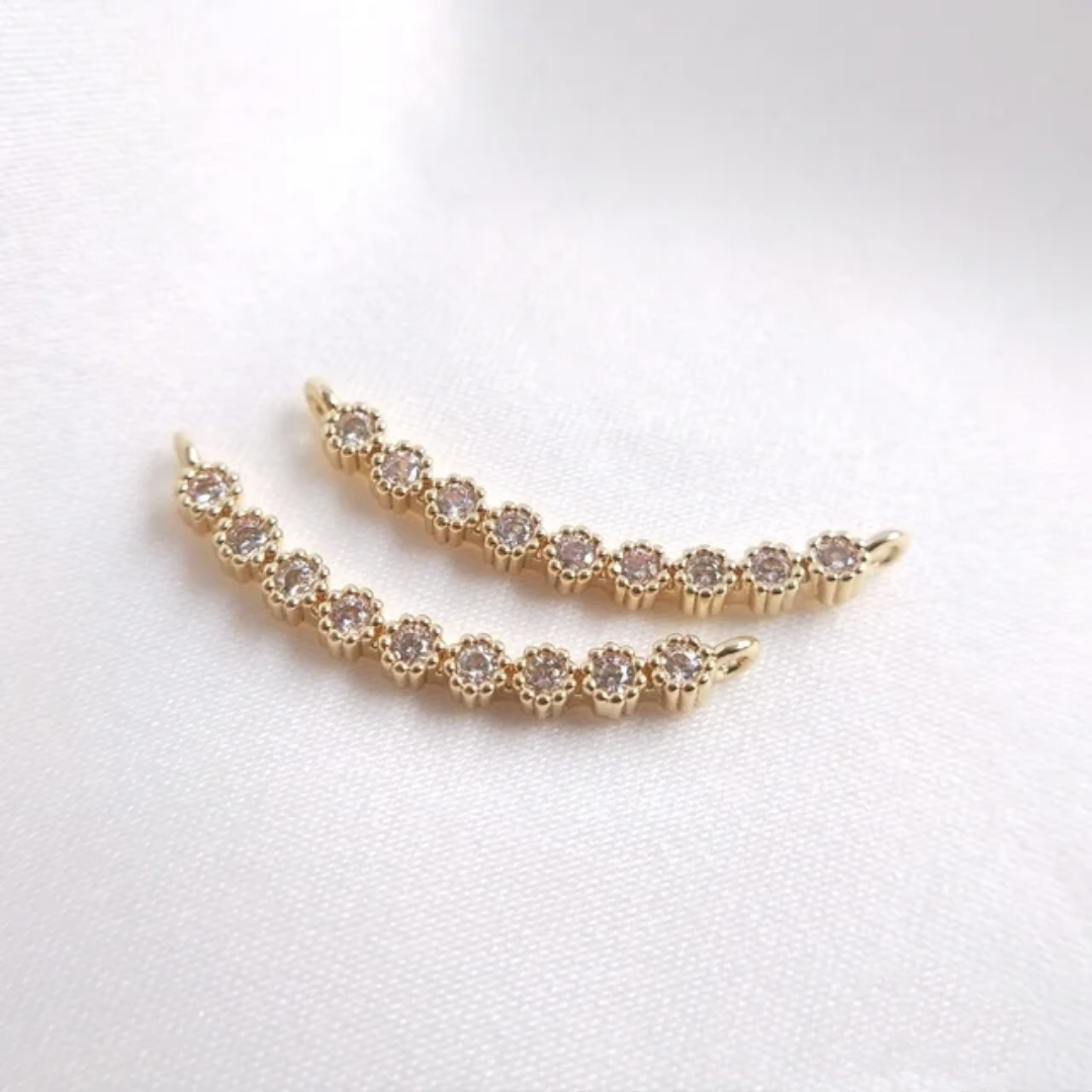14K Gold Plated Connector Charm - 1 Piece