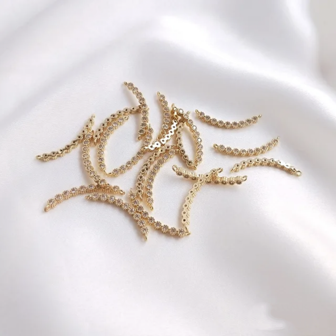 14K Gold Plated Connector Charm - 1 Piece