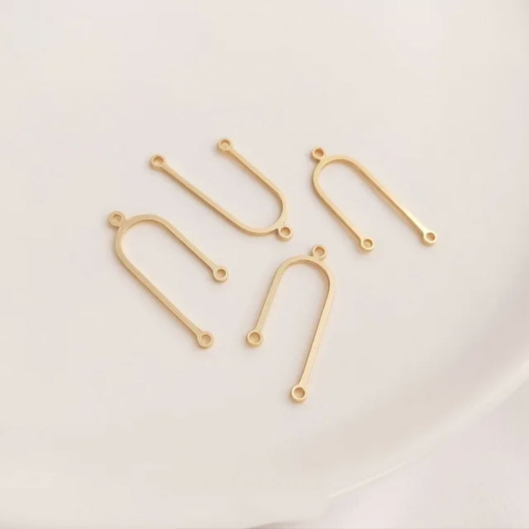 14K Gold Plated Tassel Hangings - 1 Piece