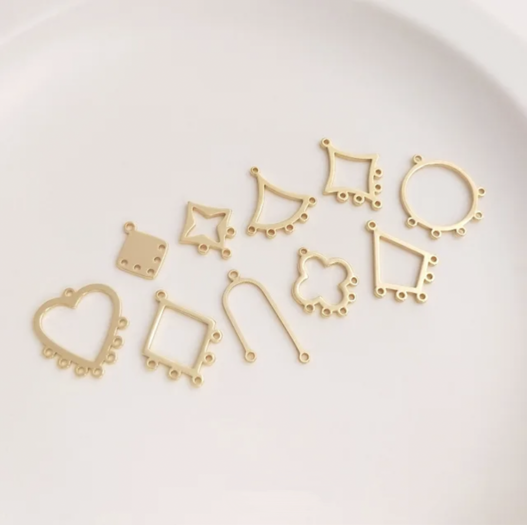 14K Gold Plated Tassel Hangings - 1 Piece