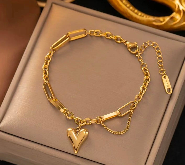 Heart Chunky Bracelet