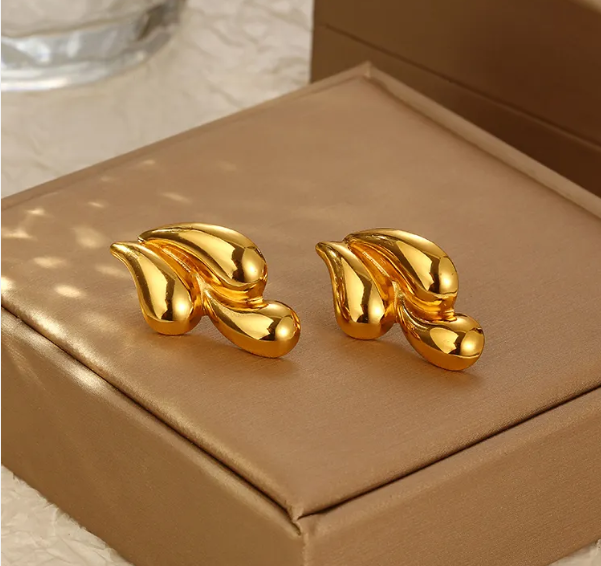 Tri Drop Earring