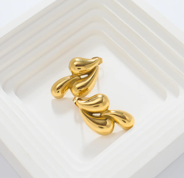 Tri Drop Earring
