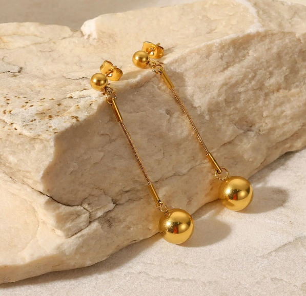 Hanging Ball Earring