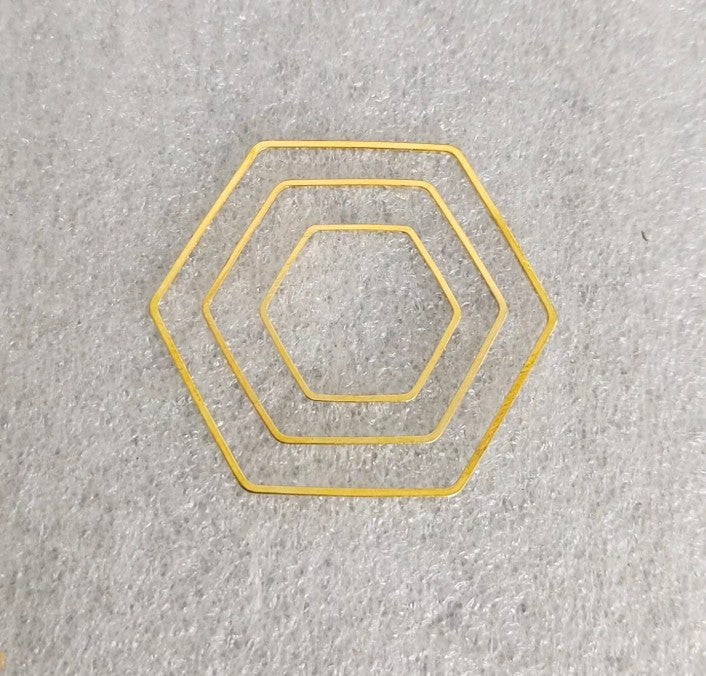 Hexagon Open Bezel - 1 Piece