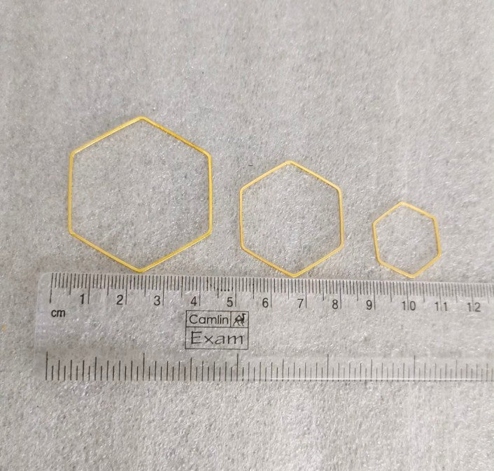 Hexagon Open Bezel - 1 Piece