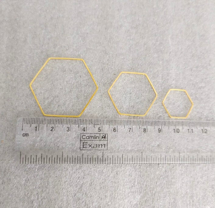 Hexagon Open Bezel - 1 Piece