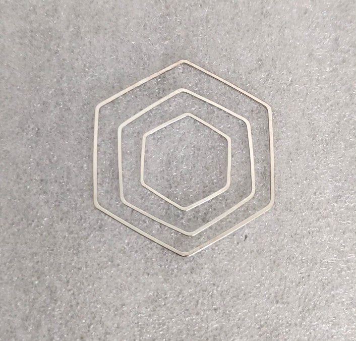 Hexagon Open Bezel - 1 Piece