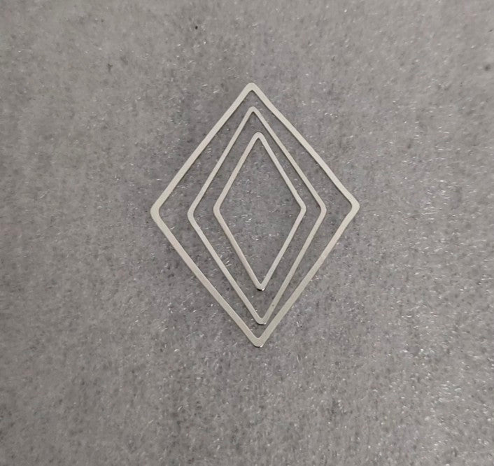 Rhombus Open Bezel - 1 Piece
