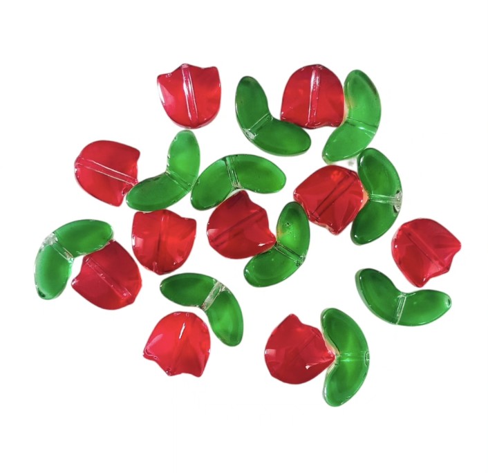 Tulip Beads - 1 Set (flower+Leaf)