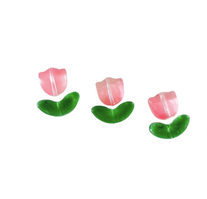 Tulip Beads - 1 Set (flower+Leaf)