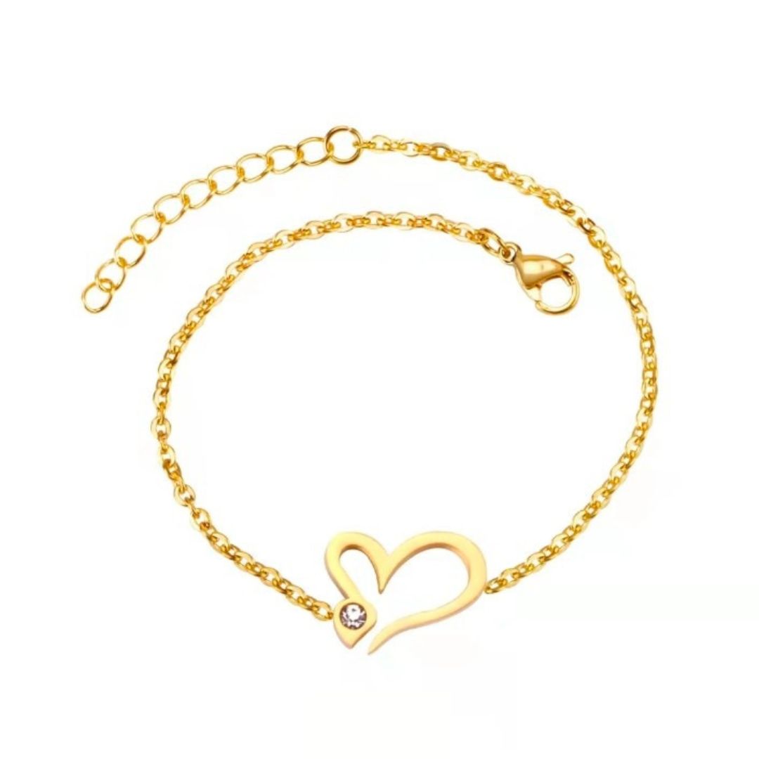 Designer Heart Bracelet
