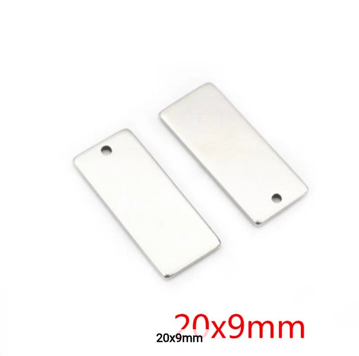 Rectangle Stamping Blanks - 1 Piece