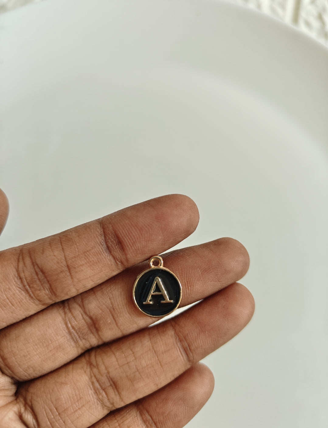 Alphabet Enamel Charm - 1 Piece