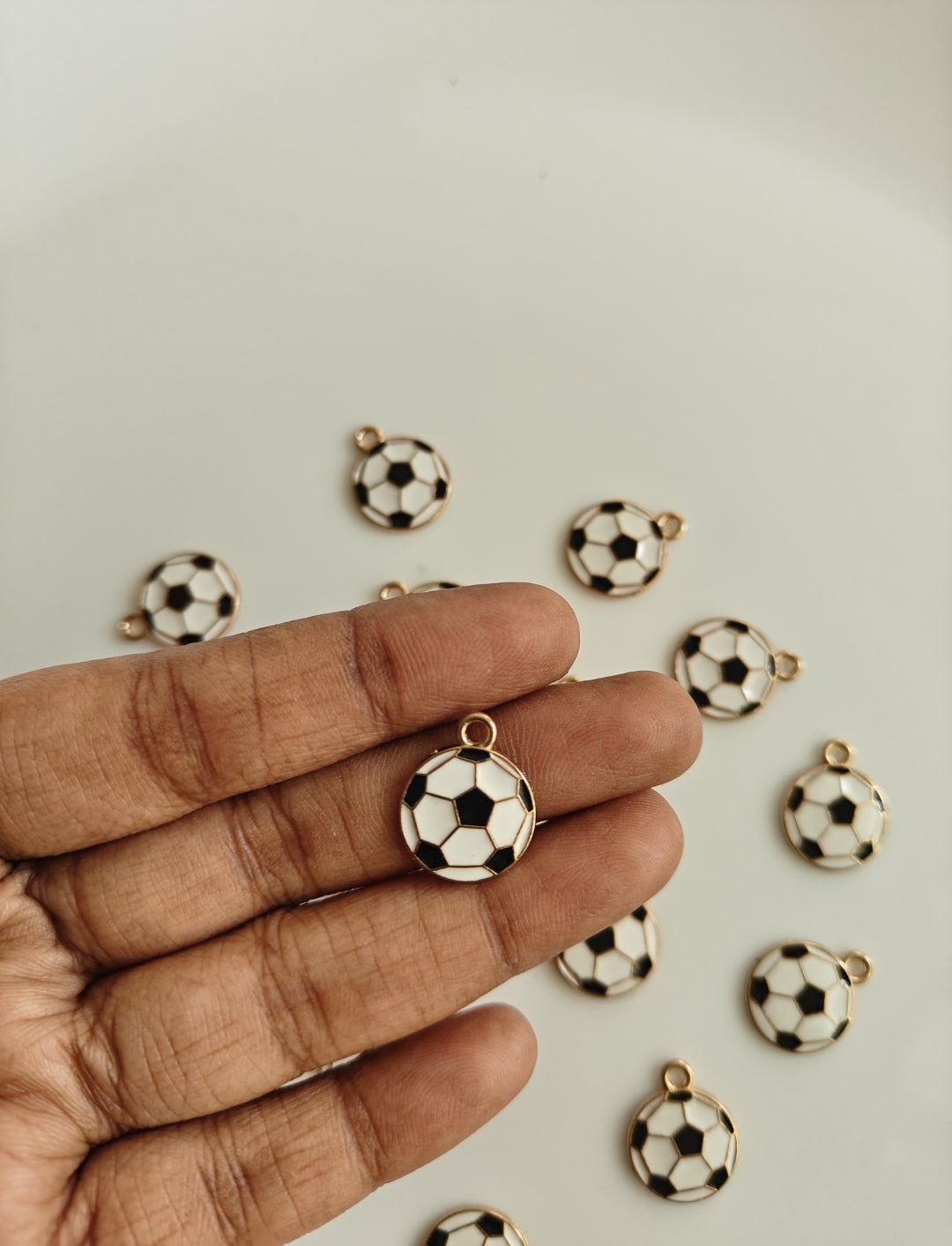 Football Enamel Charm - 1 Piece