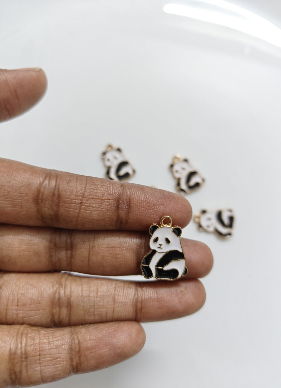Panda Enamel Charm - 1 Piece