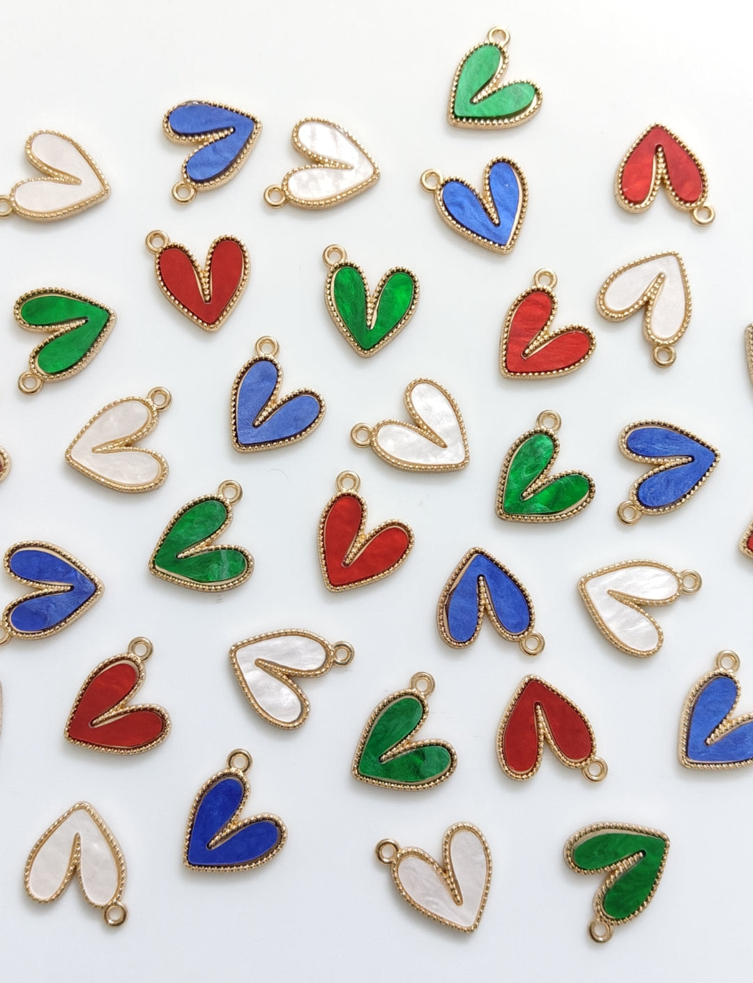 Heart Enamel Charm - 1 Piece