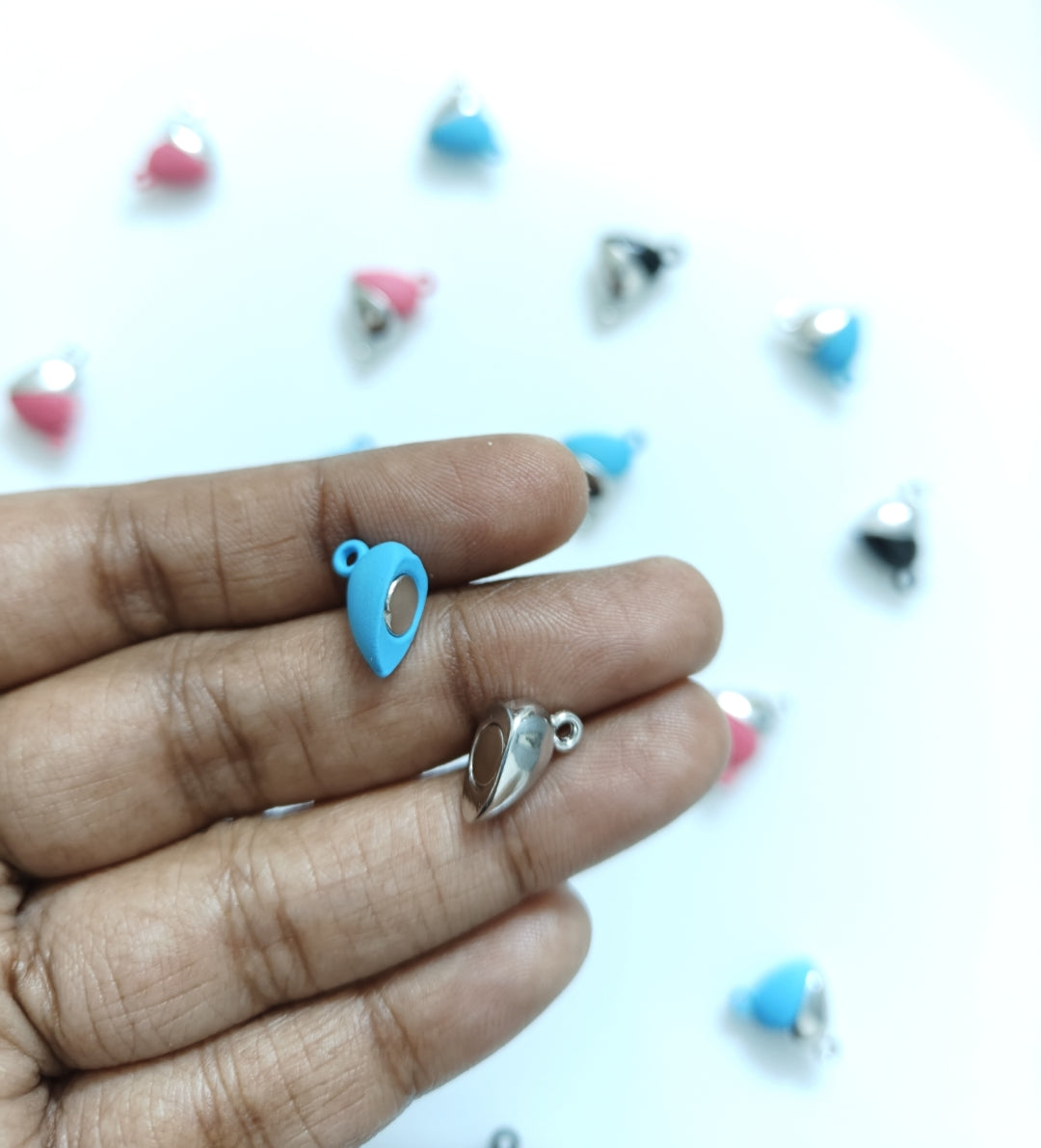 Heart Magnetic Connector Charm - 1 Piece