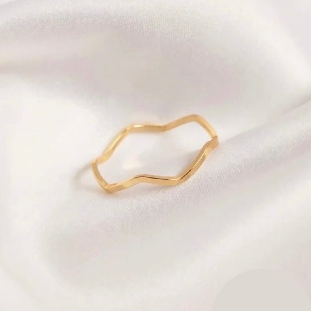 14K Gold Plated Irregular Circle Charm - 1 Pc