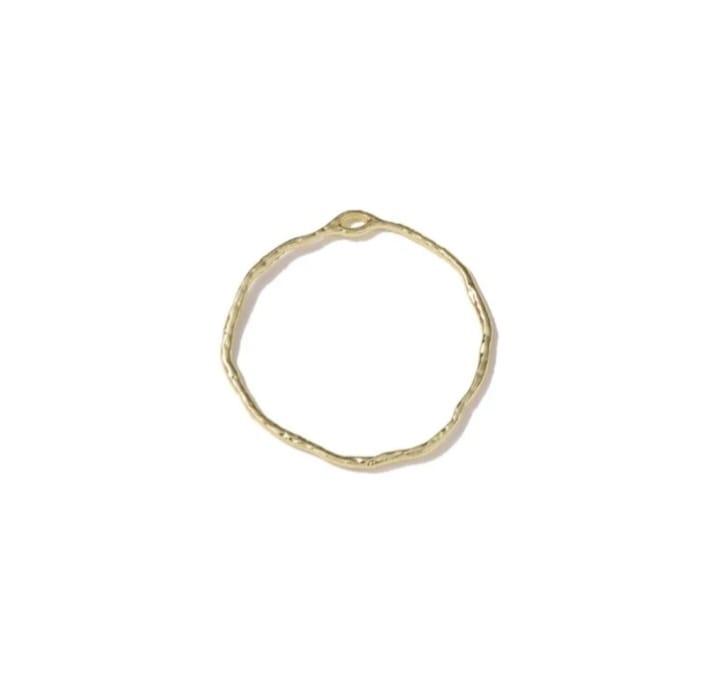 Geometry Hollow Irregular Bezel - 1 Piece - Light Gold Shade