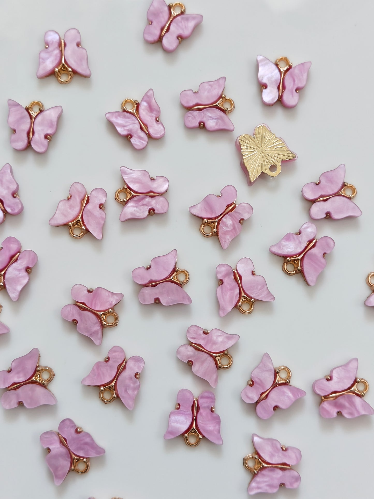 Butterfly Enamel Charm - 1 Pc