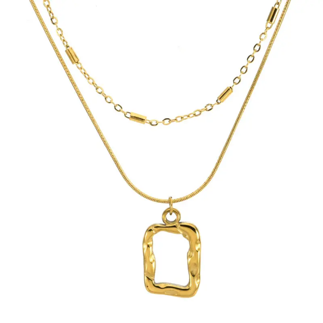 Regalia Frame Layered Necklace