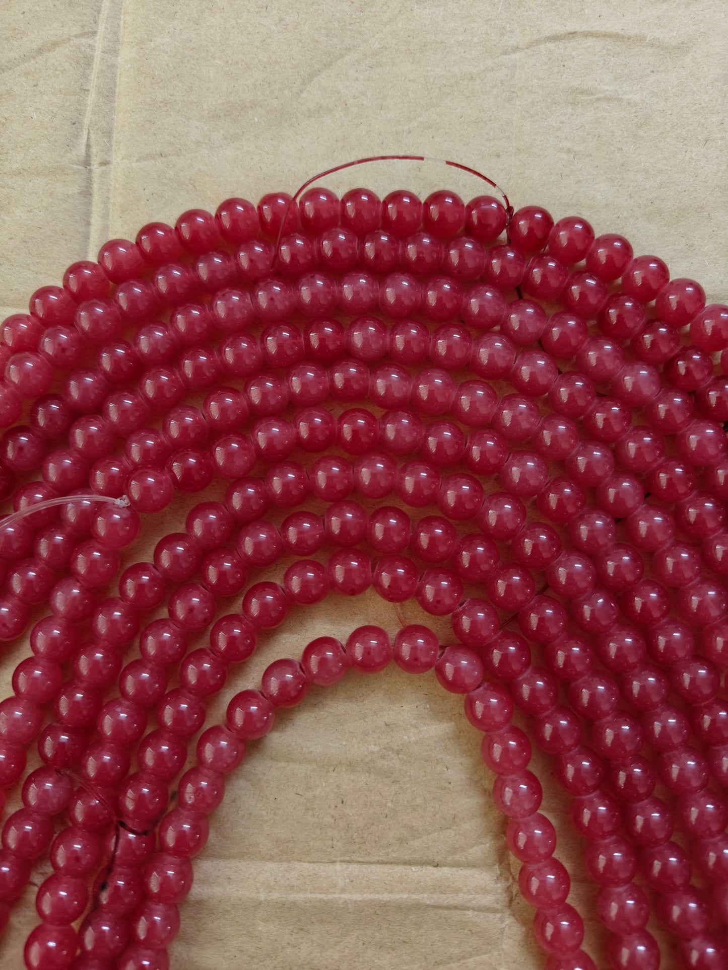 Jelly Beads Pink 2 - approx. 100 beads