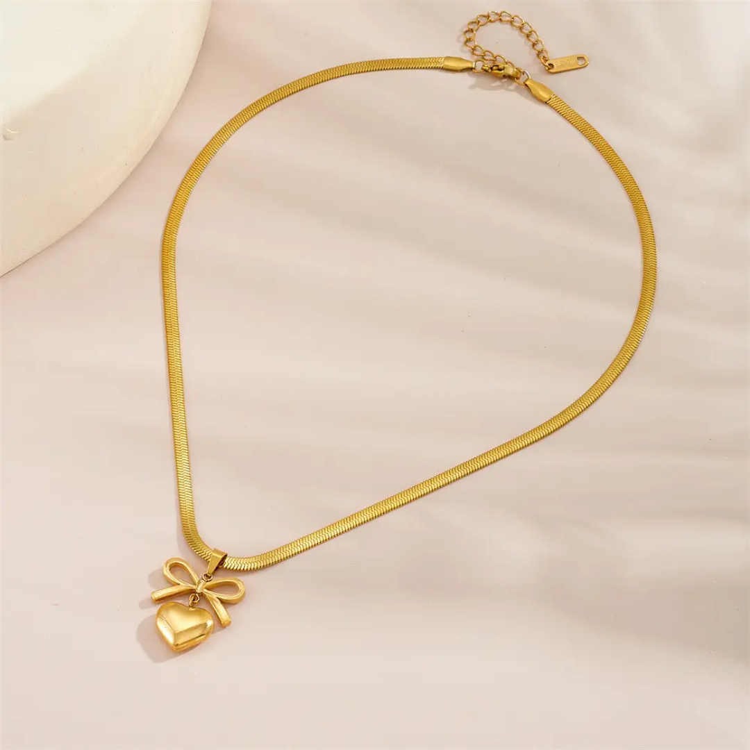Heart Bow Chain