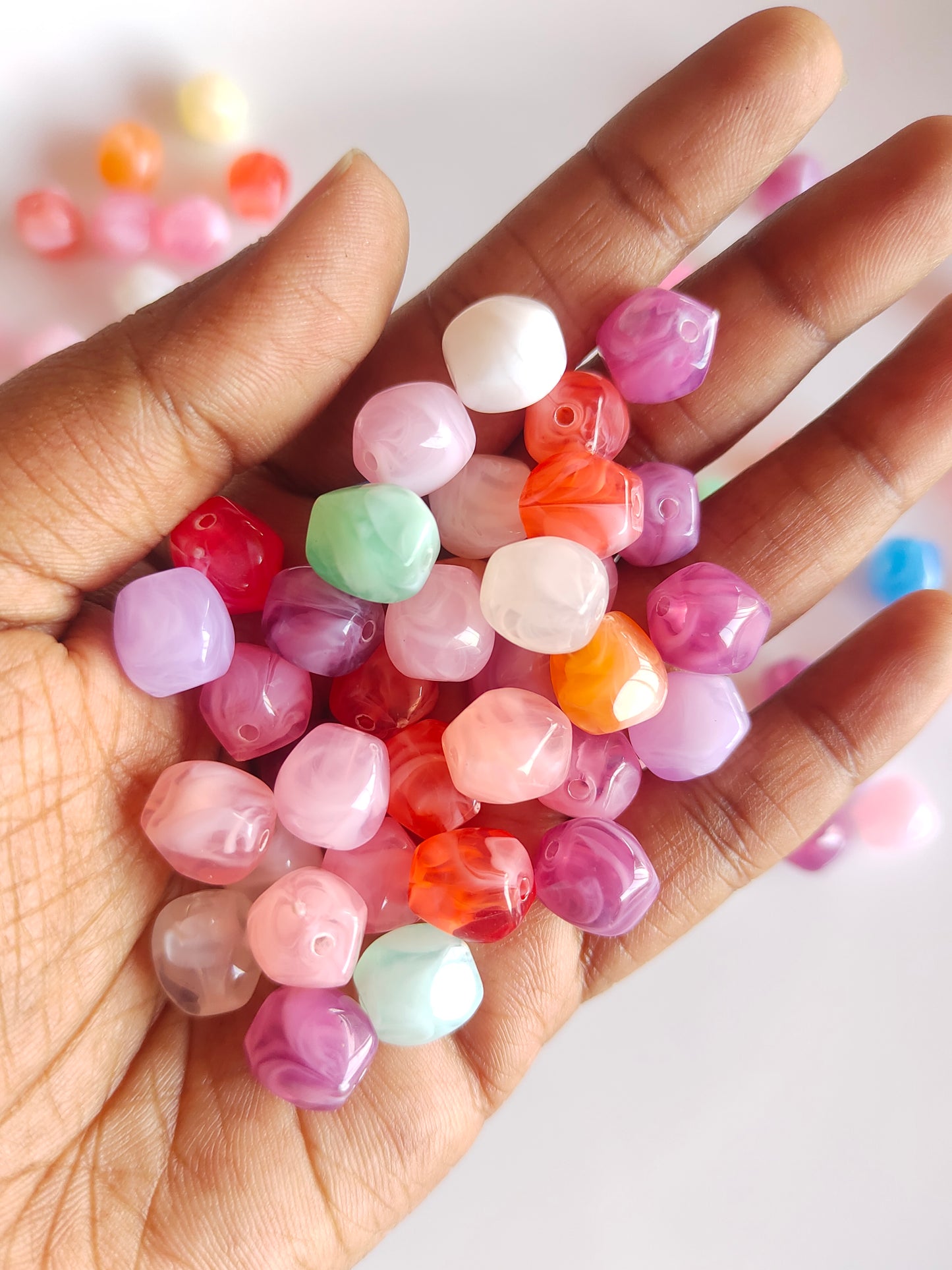 Colored Stone Beads 20g