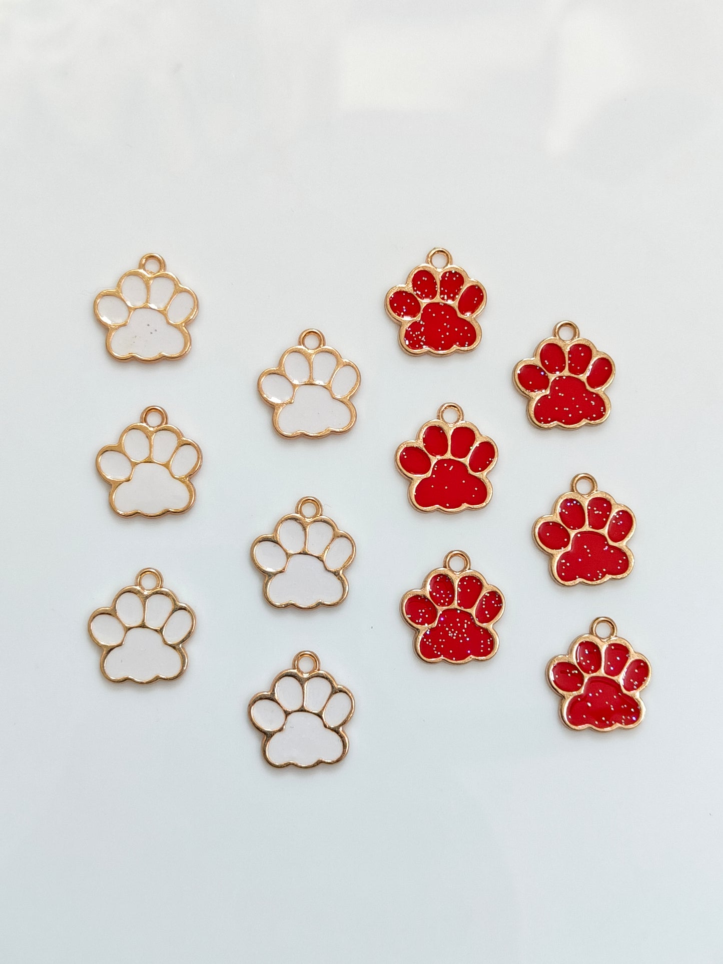 Paw Enamel Charm - 1 Pc