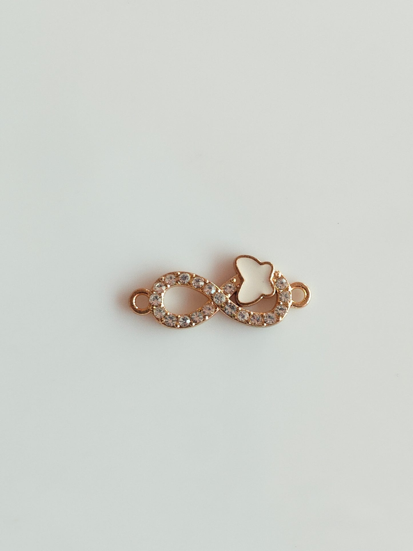 Stone Infinity Butterfly Charm