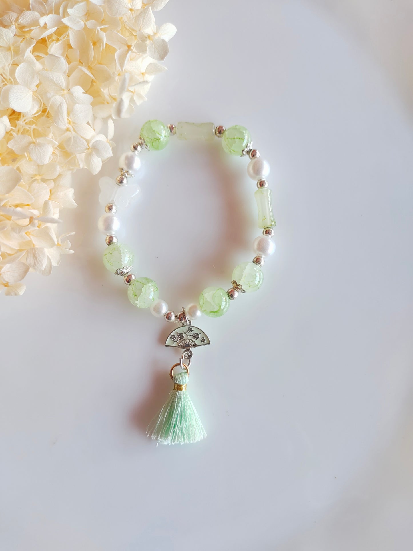 Whisper Tassel Bracelet - Green