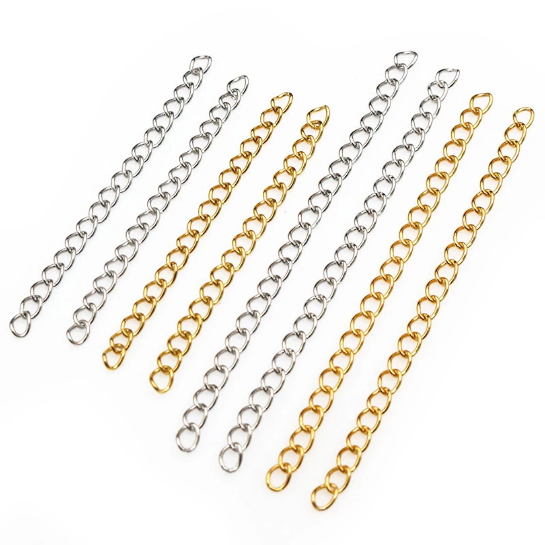 Stainless Steel Chain Extension 4*3mm Width - 1 Piece