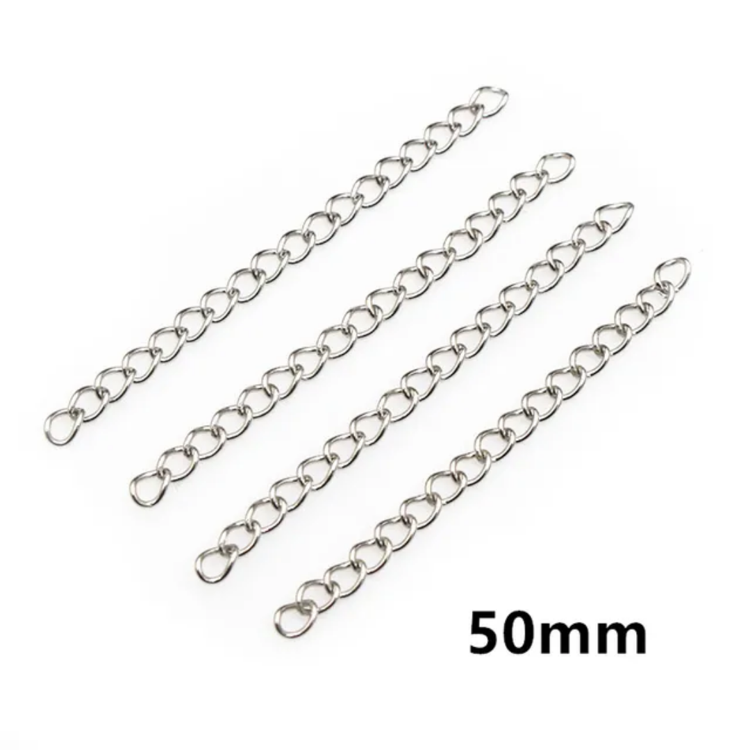 Stainless Steel Chain Extension 4*3mm Width - 1 Piece