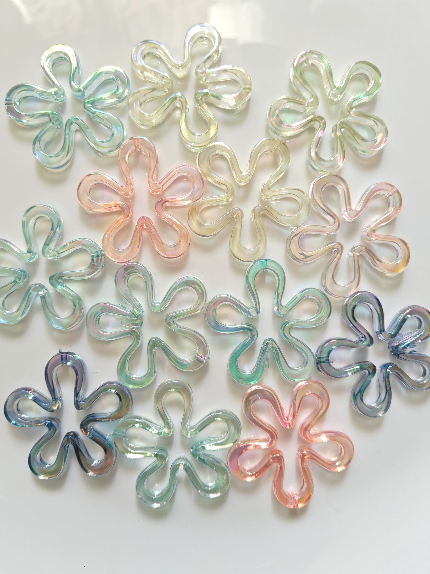 Resin Flower Bead - Random 1 Pc