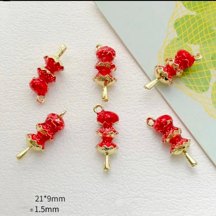 Fruit 14k Gold Plated Charm - 1 Piece - Anti Tarnish