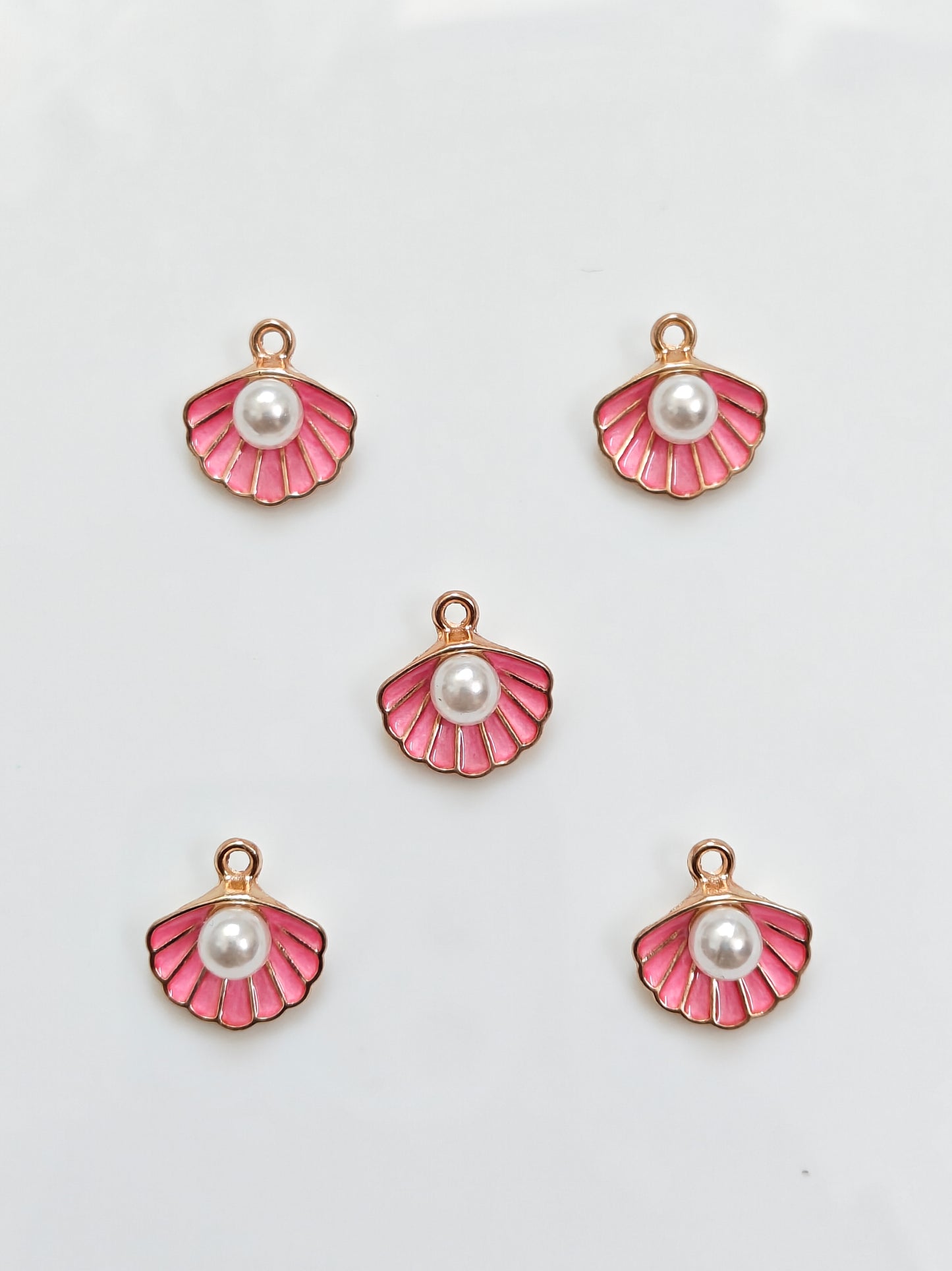 Shell Enamel Charm - 1 Piece