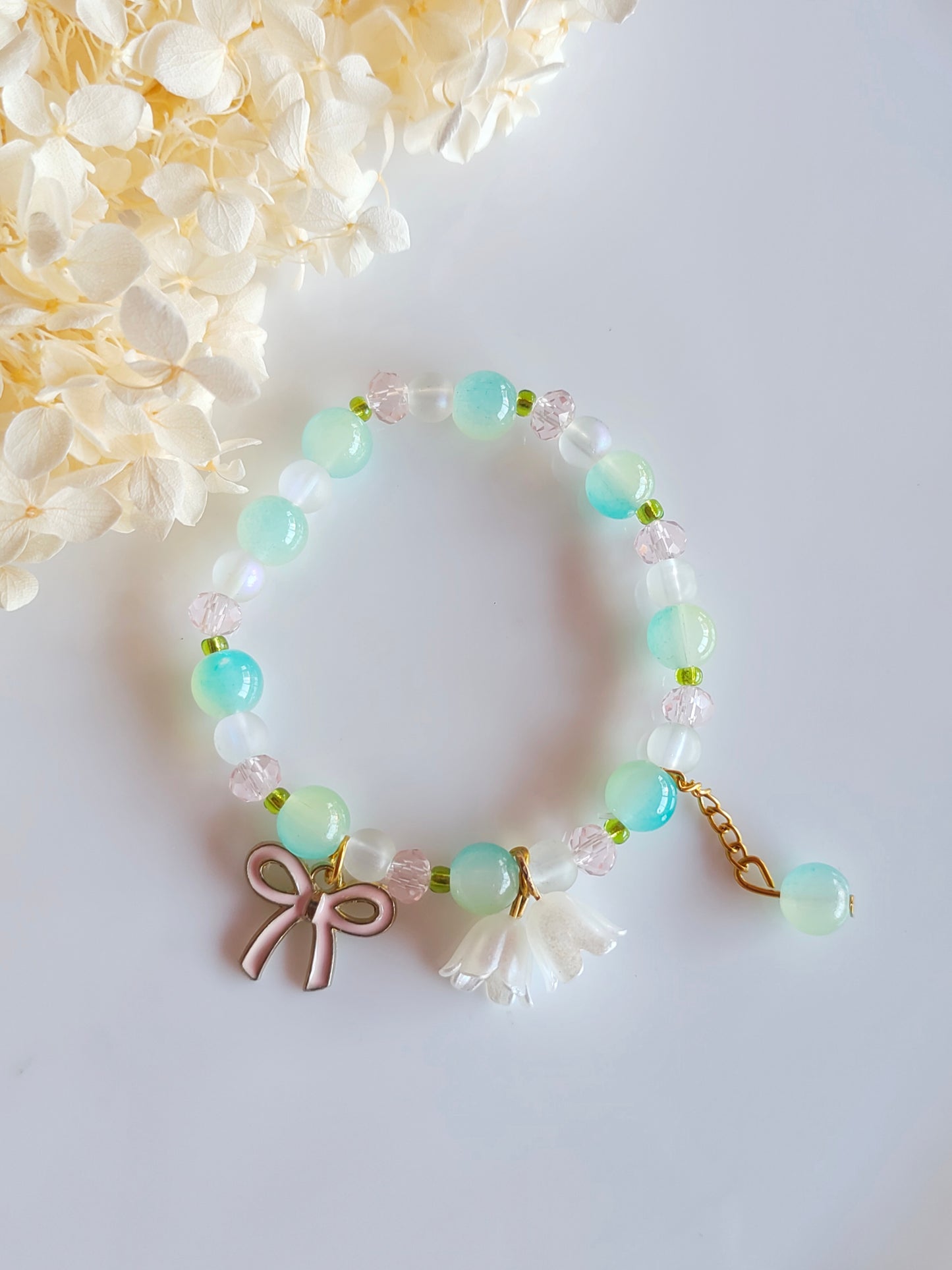 Blossom Charm Bracelet - Blue