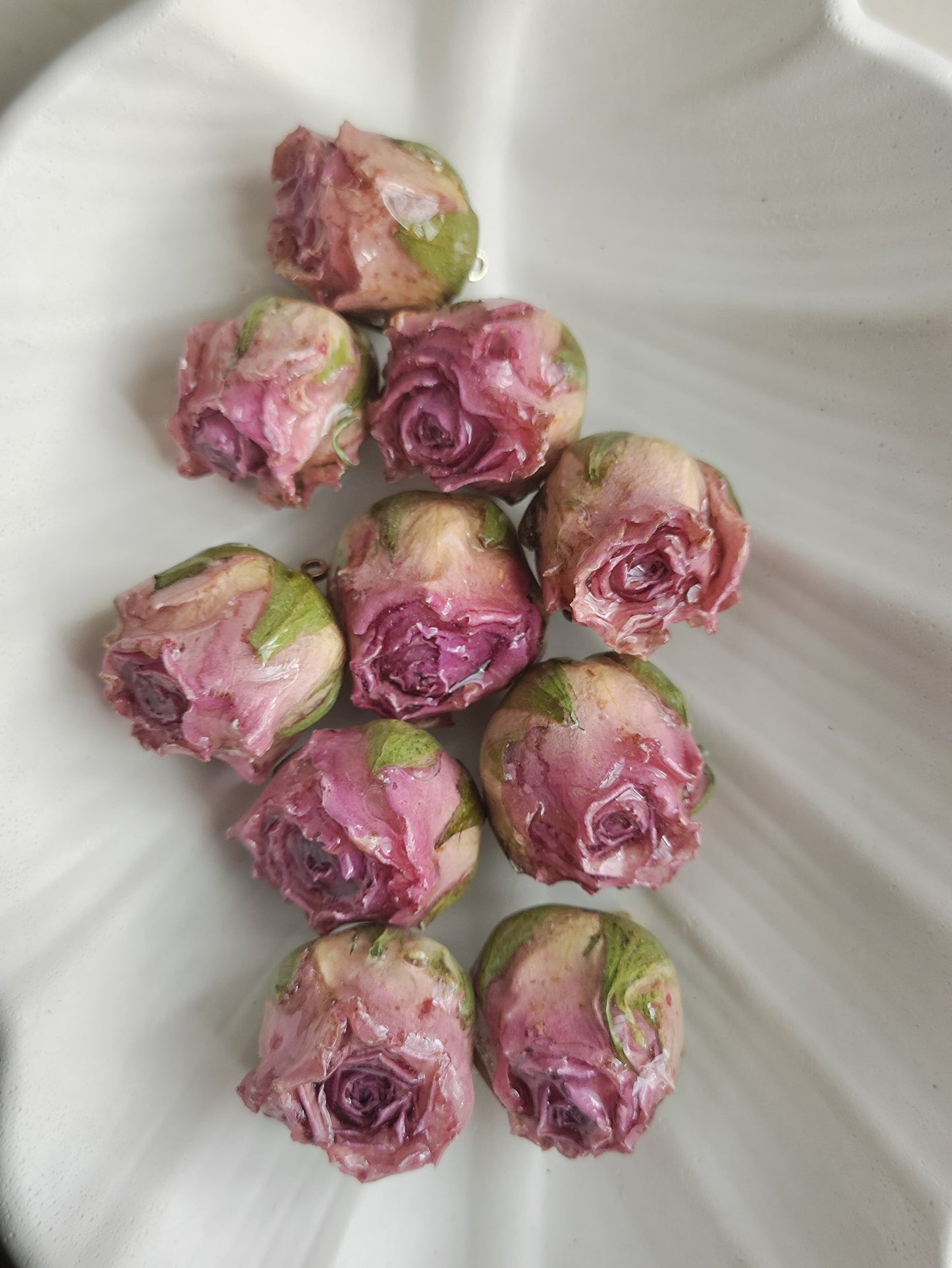 Resin Rose Charms - 1 Piece