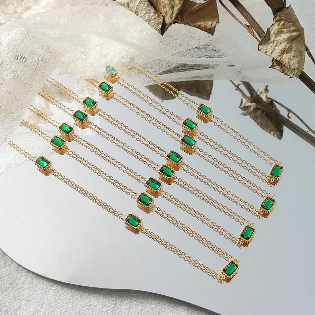 Mini Green Emerald Chain