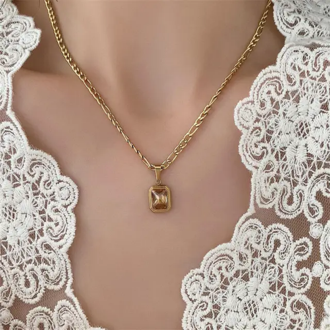 Gemstone Pendant Chain