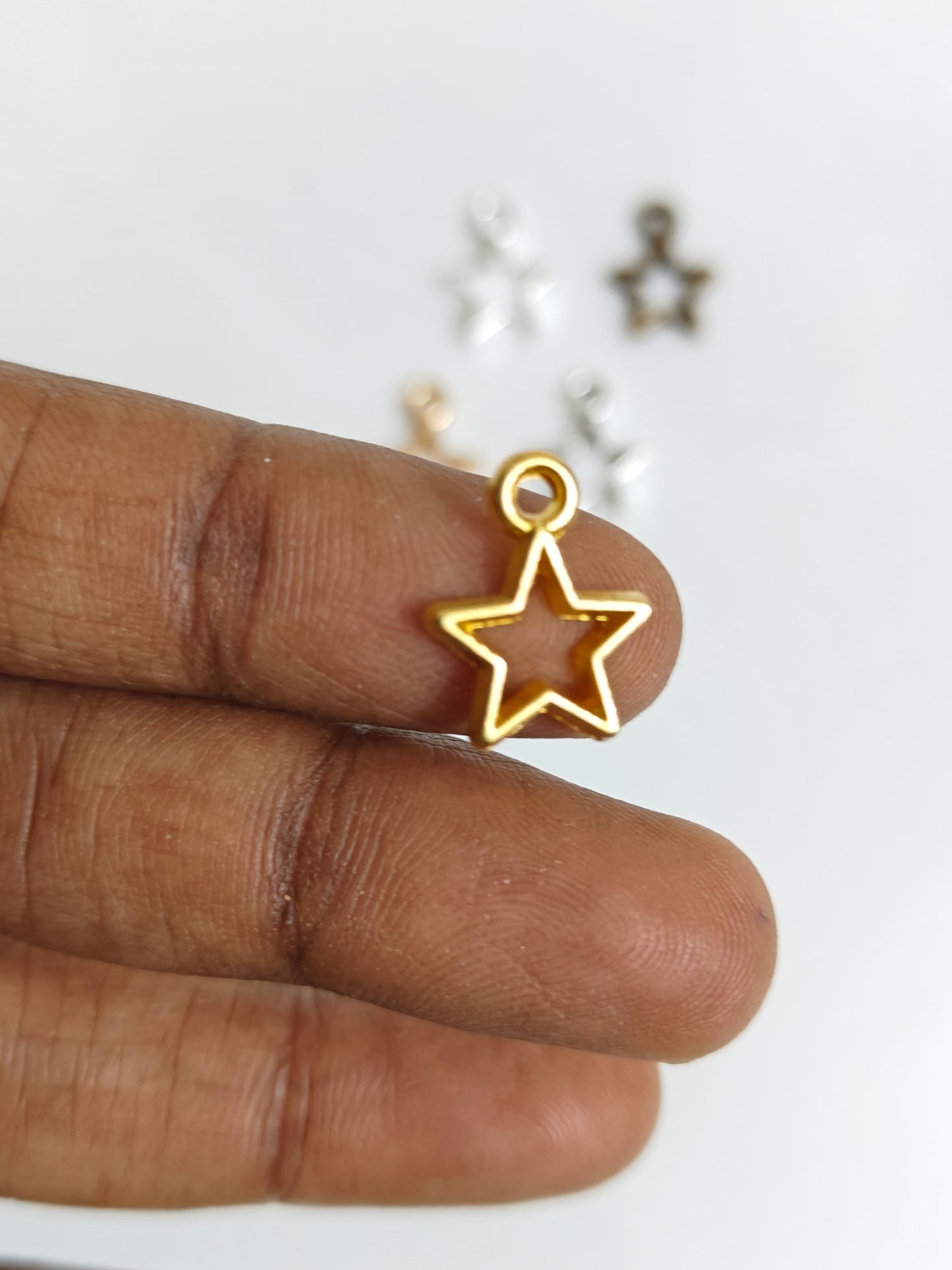 Mini Star Bezel Charm - 1 Piece