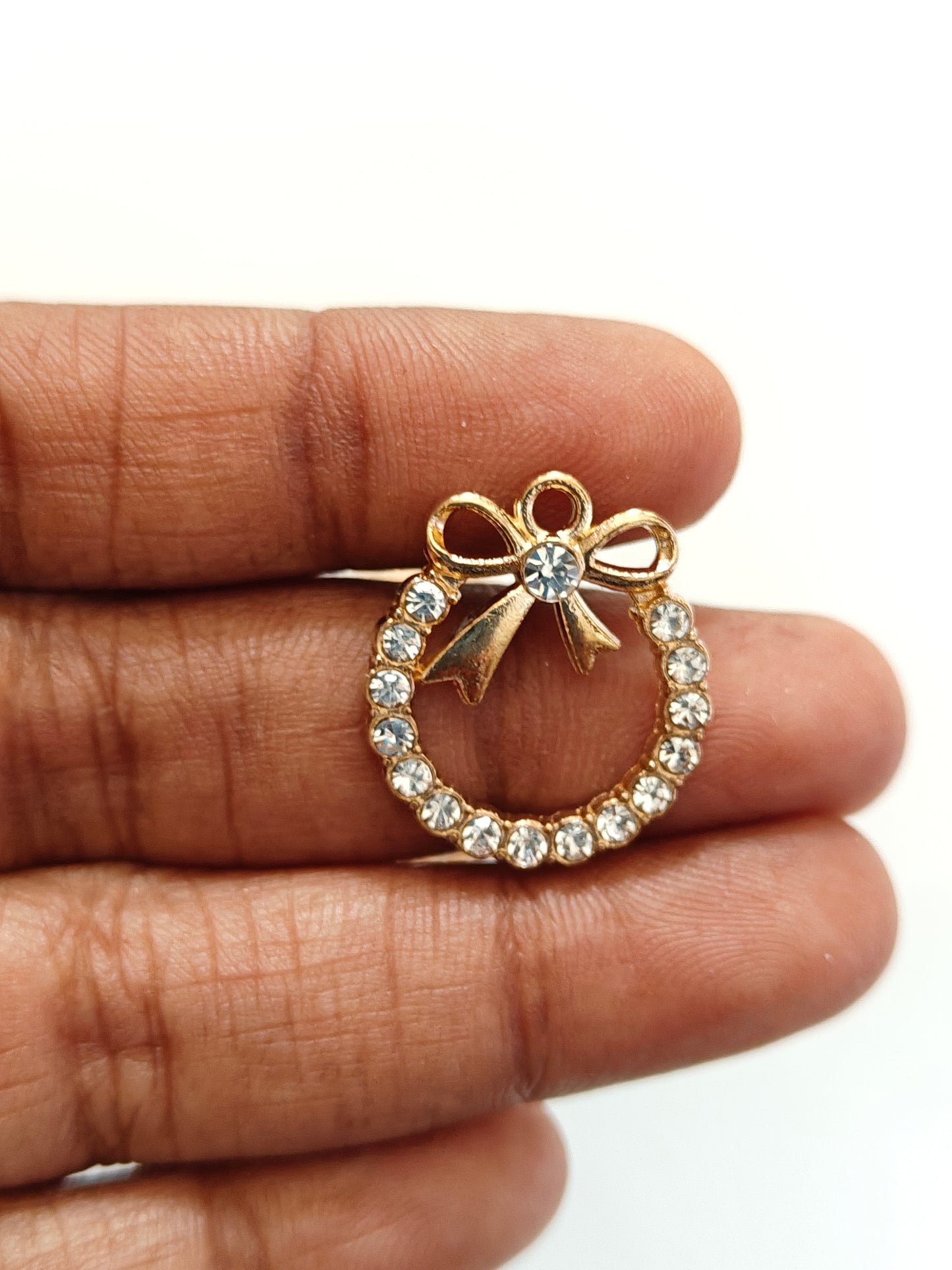 Round Bow Charm - 1 Piece
