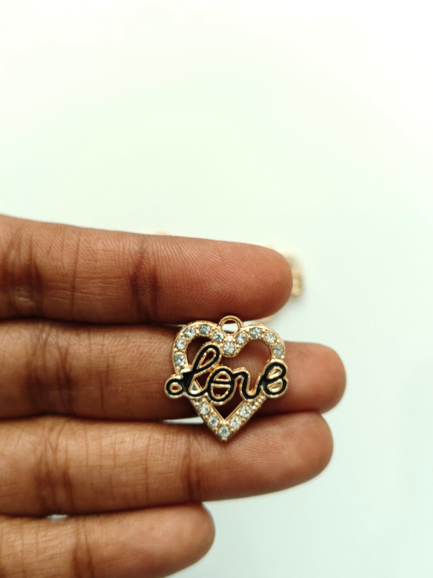 Love Heart Charm - 1 Pc