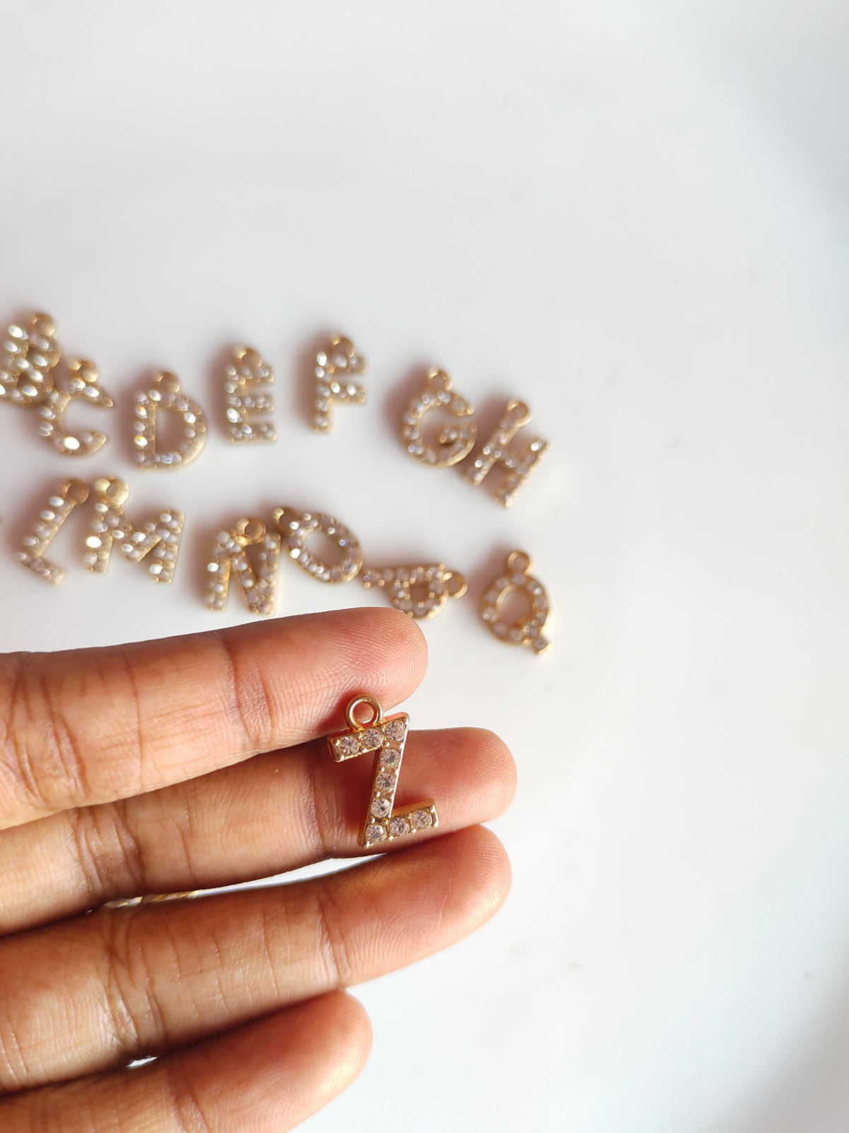 Rhiney Alphabet Charm - 1 Piece