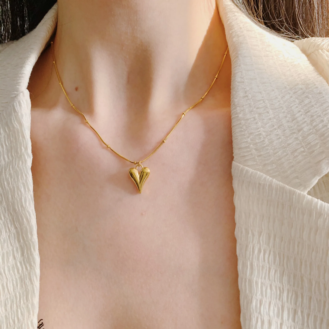 Heart Ball Chain